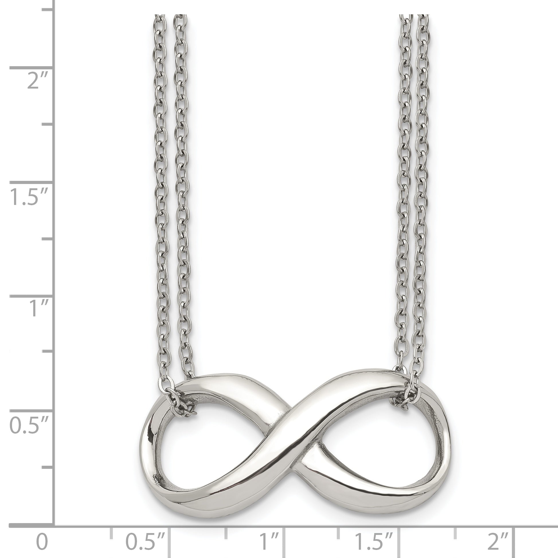 Infinity Symbol Necklace in Stainless Steel