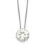 Stainless Steel Polished Circle of Hearts 18.5in Necklace