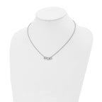 CZ Circles Necklace in Stainless Steel