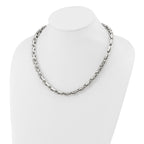 Polished Link Necklace in Stainless Steel, 7mm