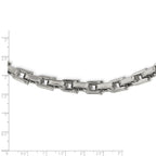 Polished Link Necklace in Stainless Steel, 7mm