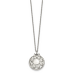Reversible Cat's Eye Necklace in Stainless Steel