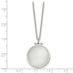 Reversible Cat's Eye Necklace in Stainless Steel