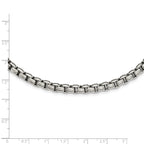Chisel Stainless Steel Polished 24 inch Rounded Box Chain