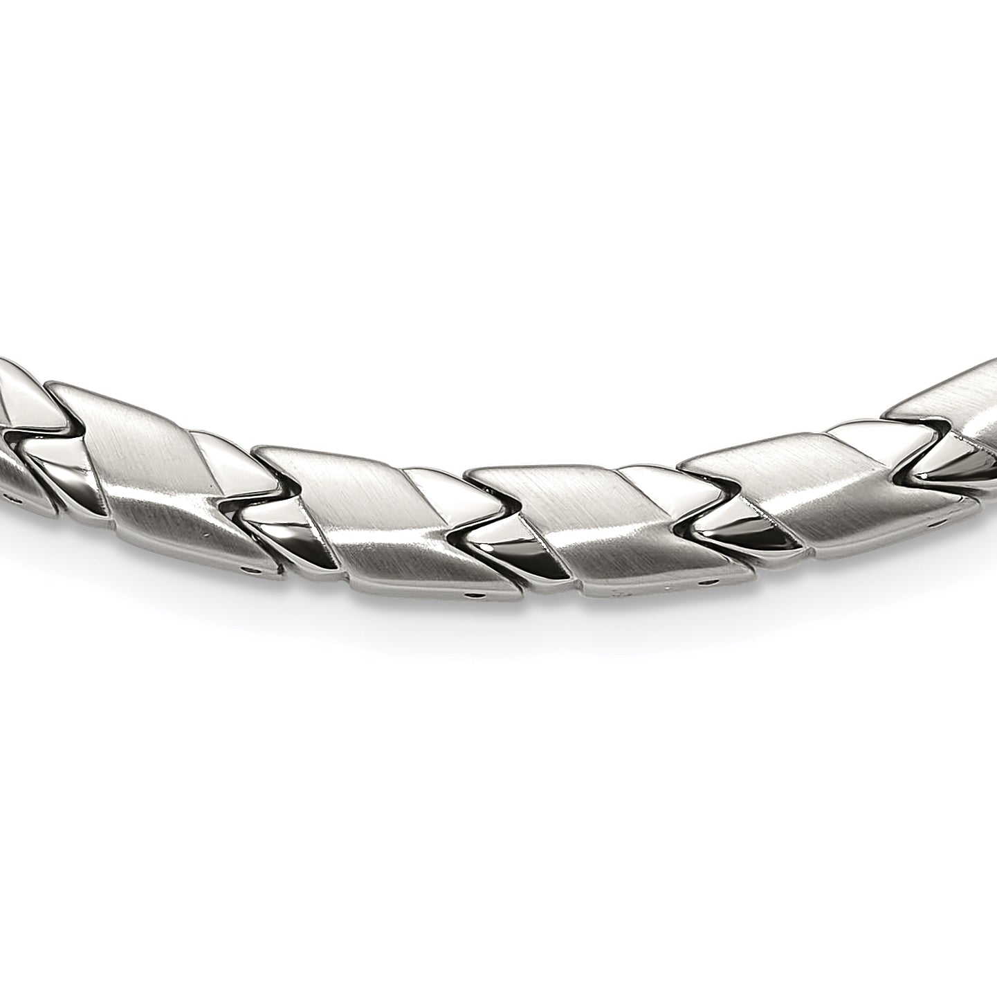 Chisel Stainless Steel Brushed and Polished 19 inch Necklace Main image