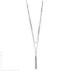 Chisel Stainless Steel Polished Infinity Multi Strand 28 inch with a 2 inch Extension Necklace