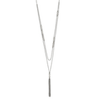 Chisel Stainless Steel Polished Infinity Multi Strand 28 inch with a 2 inch Extension Necklace