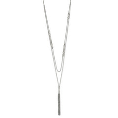 Chisel Stainless Steel Polished Infinity Multi Strand 28 inch with a 2 inch Extension Necklace