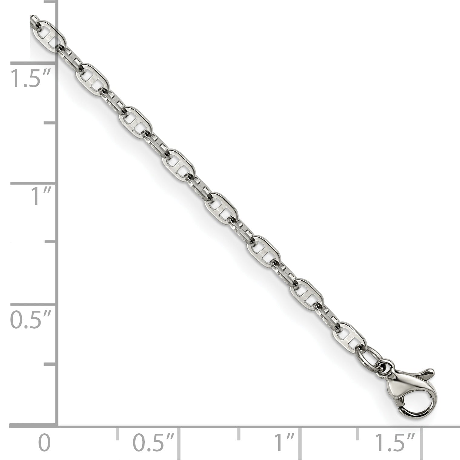 Chisel Stainless Steel Polished 2.75mm 7.5 inch Anchor Chain Secondary image