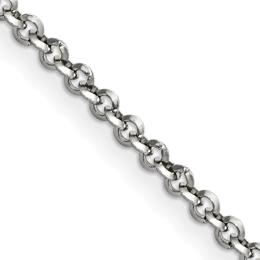 Chisel Stainless Steel Polished 3.2mm 20 inch Rolo Chain Main image