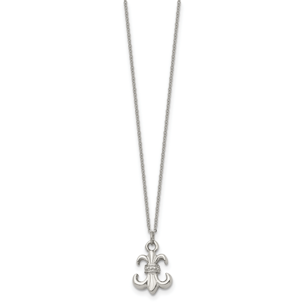 Fleur de Lis Necklace in Stainless Steel