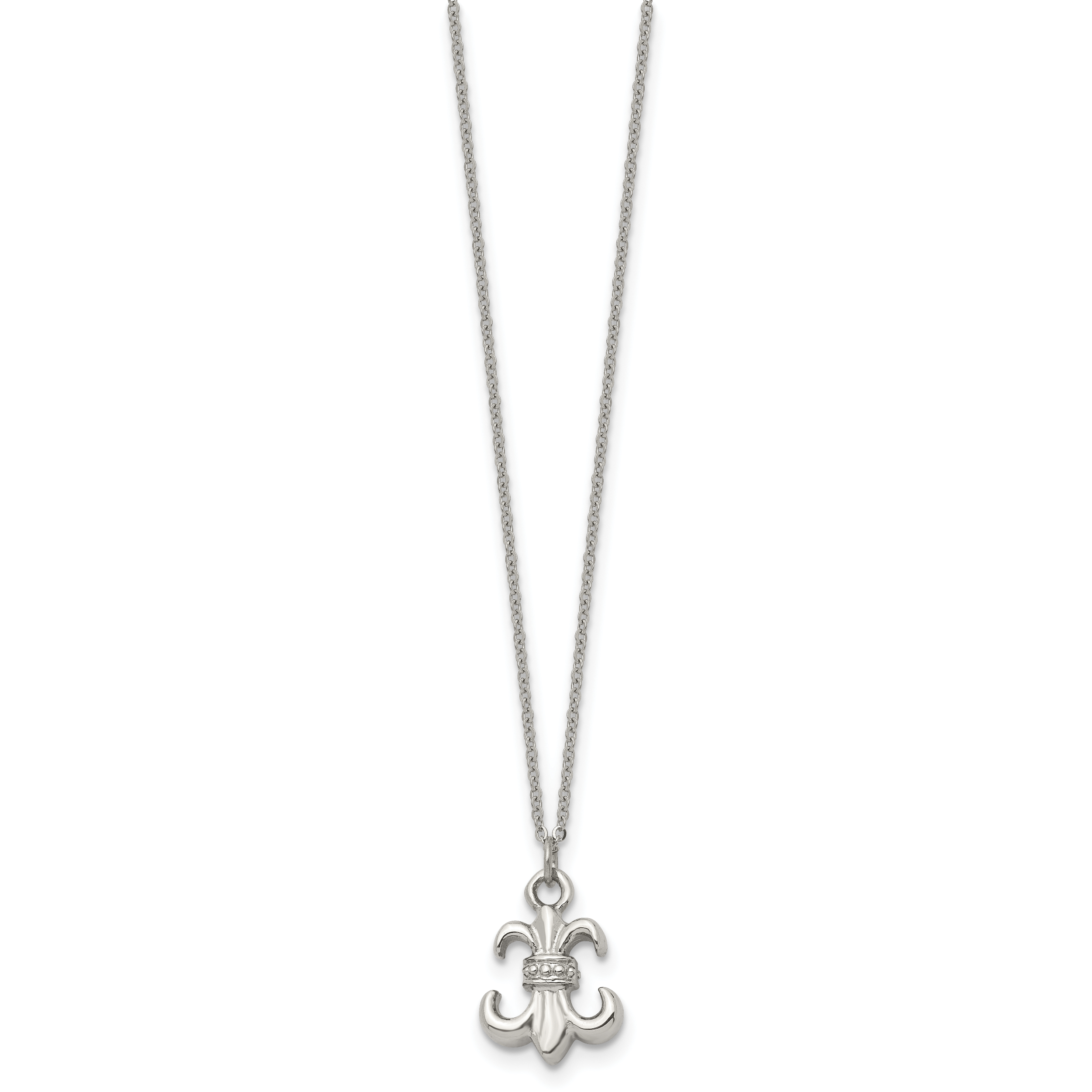 Fleur de Lis Necklace in Stainless Steel