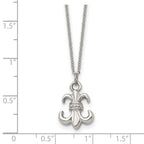 Fleur de Lis Necklace in Stainless Steel