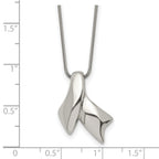 Awareness Ribbon Necklace in Stainless Steel