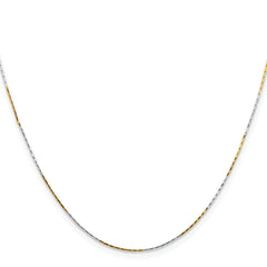 Chisel Two-tone Brass 0.85mm 16 inch Fancy Chain