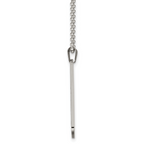 Rounded-Edge Dog Tag Necklace in Stainless Steel