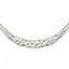 Stainless Steel Polished and Textured 17in Necklace