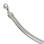 Polished Curb Chain Necklace in Stainless Steel, 8mm