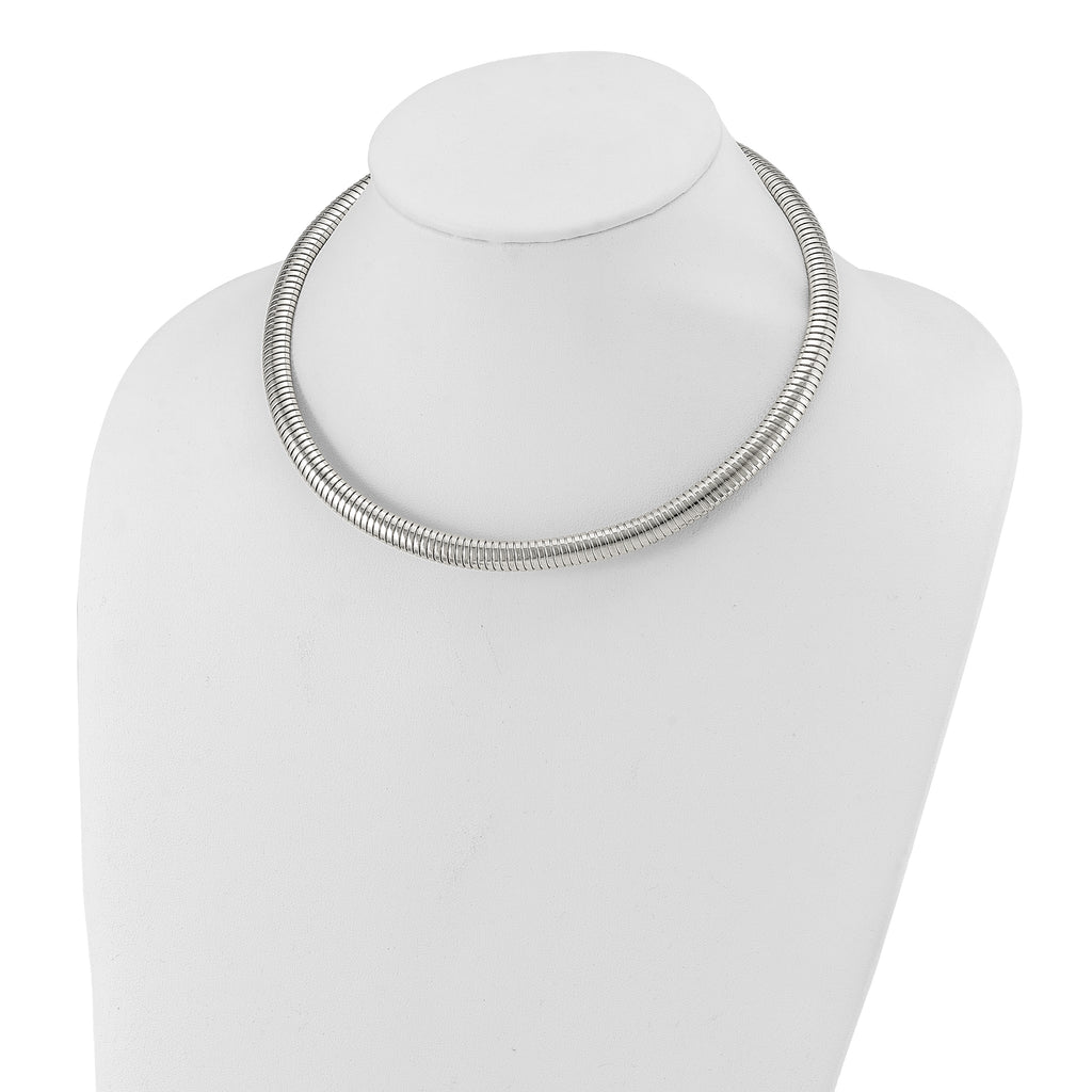Polished Curb Chain Necklace in Stainless Steel, 8mm