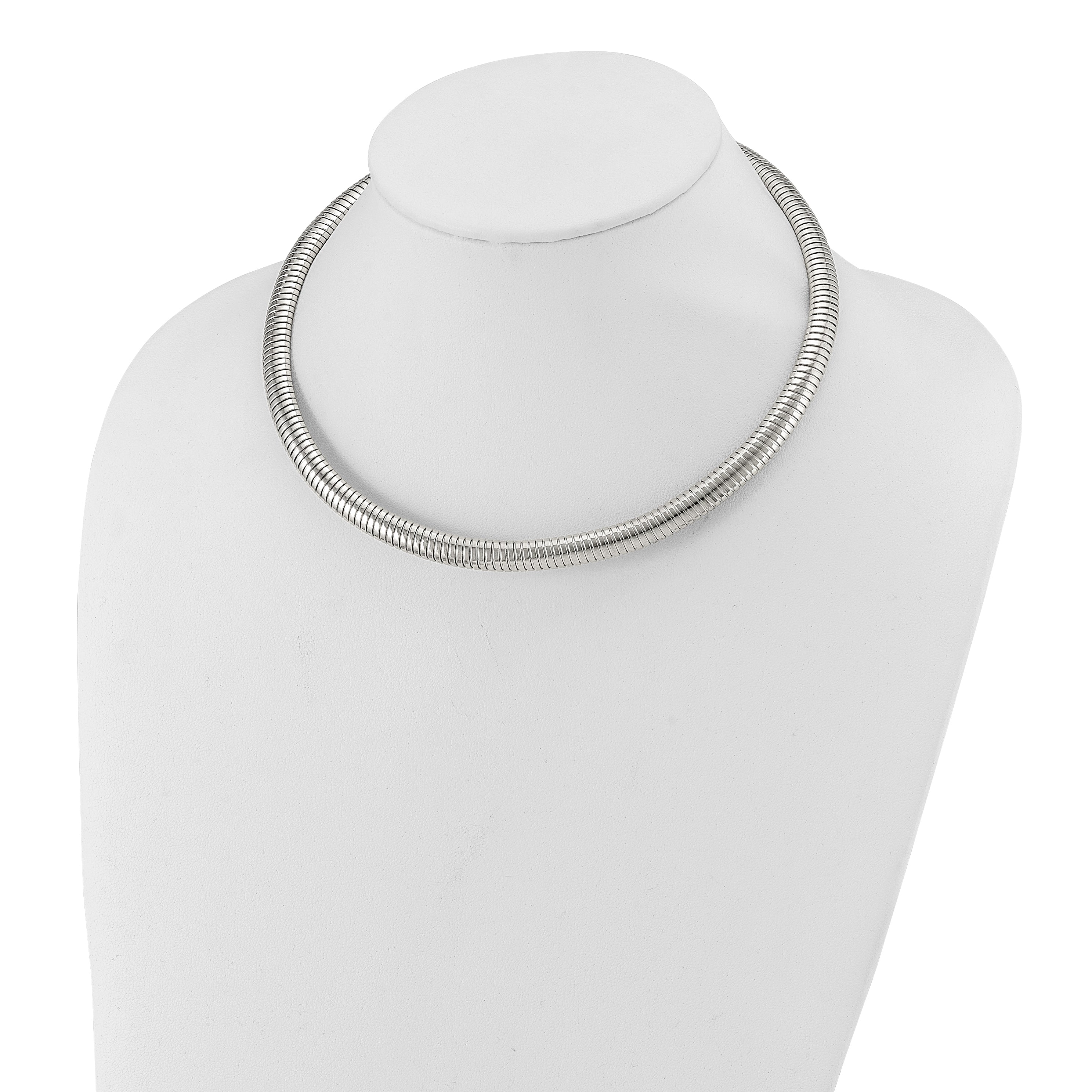Polished Curb Chain Necklace in Stainless Steel, 8mm