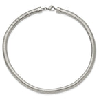 Polished Curb Chain Necklace in Stainless Steel, 8mm
