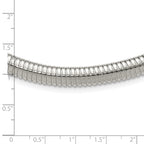Polished Curb Chain Necklace in Stainless Steel, 8mm