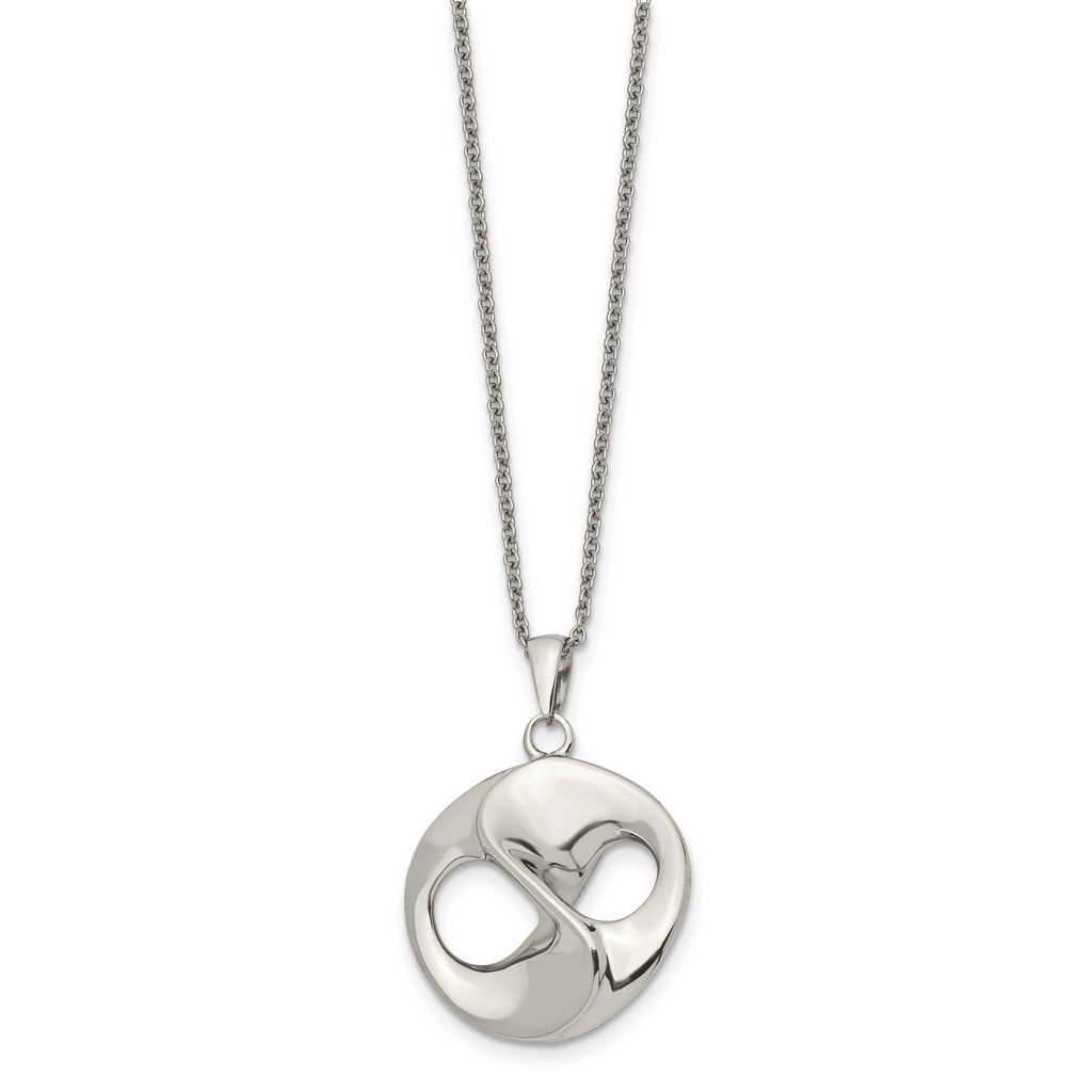 Polished Necklace Chain in Stainless Steel, 17in