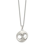 Polished Necklace Chain in Stainless Steel, 17in