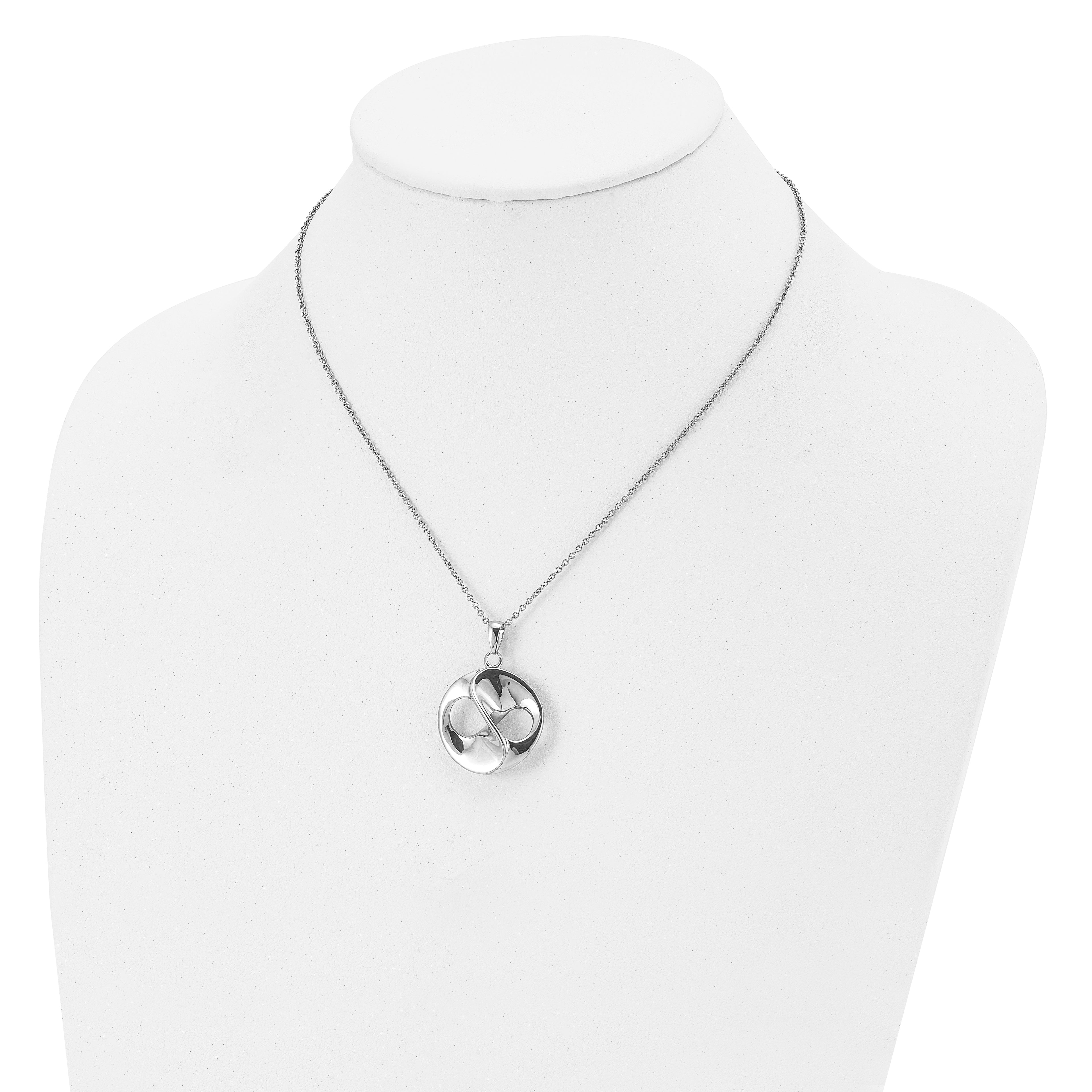 Polished Necklace Chain in Stainless Steel, 17in