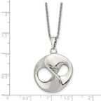 Polished Necklace Chain in Stainless Steel, 17in