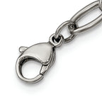 White Cat's Eye Necklace in Stainless Steel