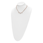 Polished Glass Necklace in Rose-Tone Stainless Steel
