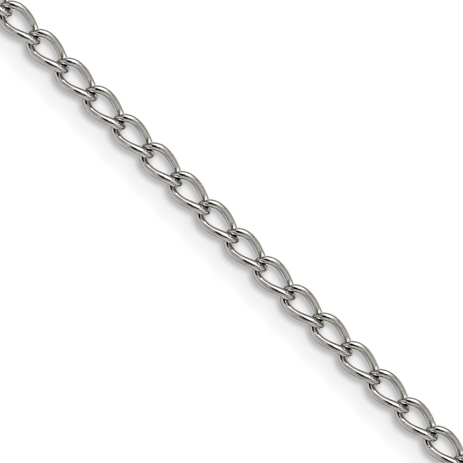 Chisel Stainless Steel Polished 3mm 18 inch Curb Chain Main image