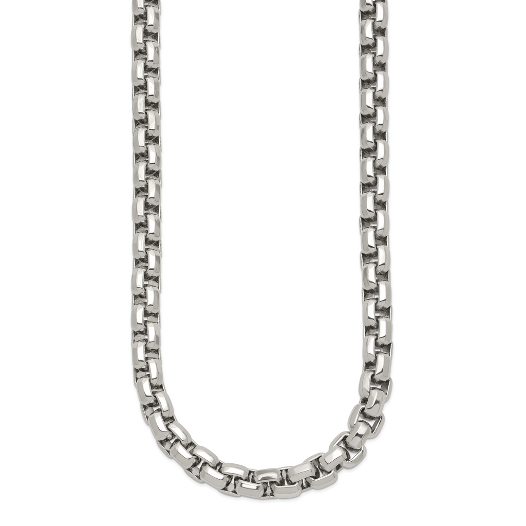 Chisel Stainless Steel Polished 24 inch Fancy Rolo Chain