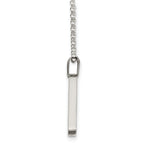 Reversible Dog Tag Necklace in Stainless Steel