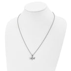 Dragonfly Pendant Necklace in Stainless Steel