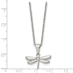 Dragonfly Pendant Necklace in Stainless Steel