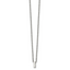 Stainless Steel Polished Letter I 18in w/2in ext Necklace