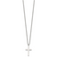 Chisel Stainless Steel Polished 20mm Cross Pendant on an 18 inch Cable Chain Necklace