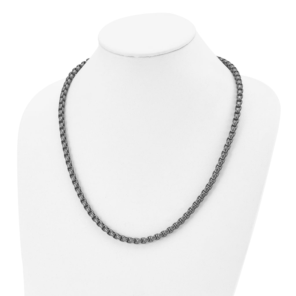 Chisel Stainless Steel Antiqued 24 inch Box Chain