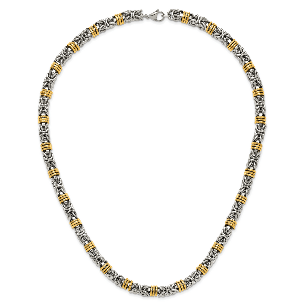 Chisel Stainless Steel Polished Yellow IP-plated 24 inch Necklace