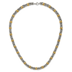 Chisel Stainless Steel Polished Yellow IP-plated 24 inch Necklace