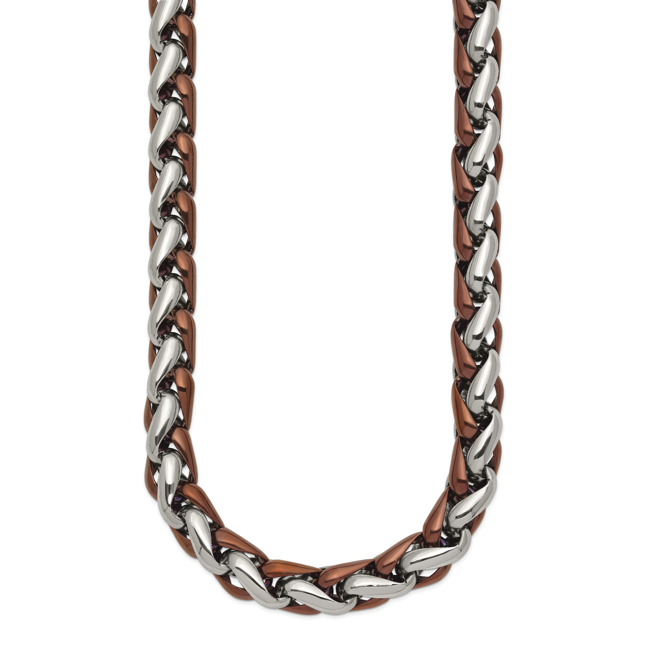 Chisel Stainless Steel Polished Brown IP-plated 24 inch Necklace Secondary image