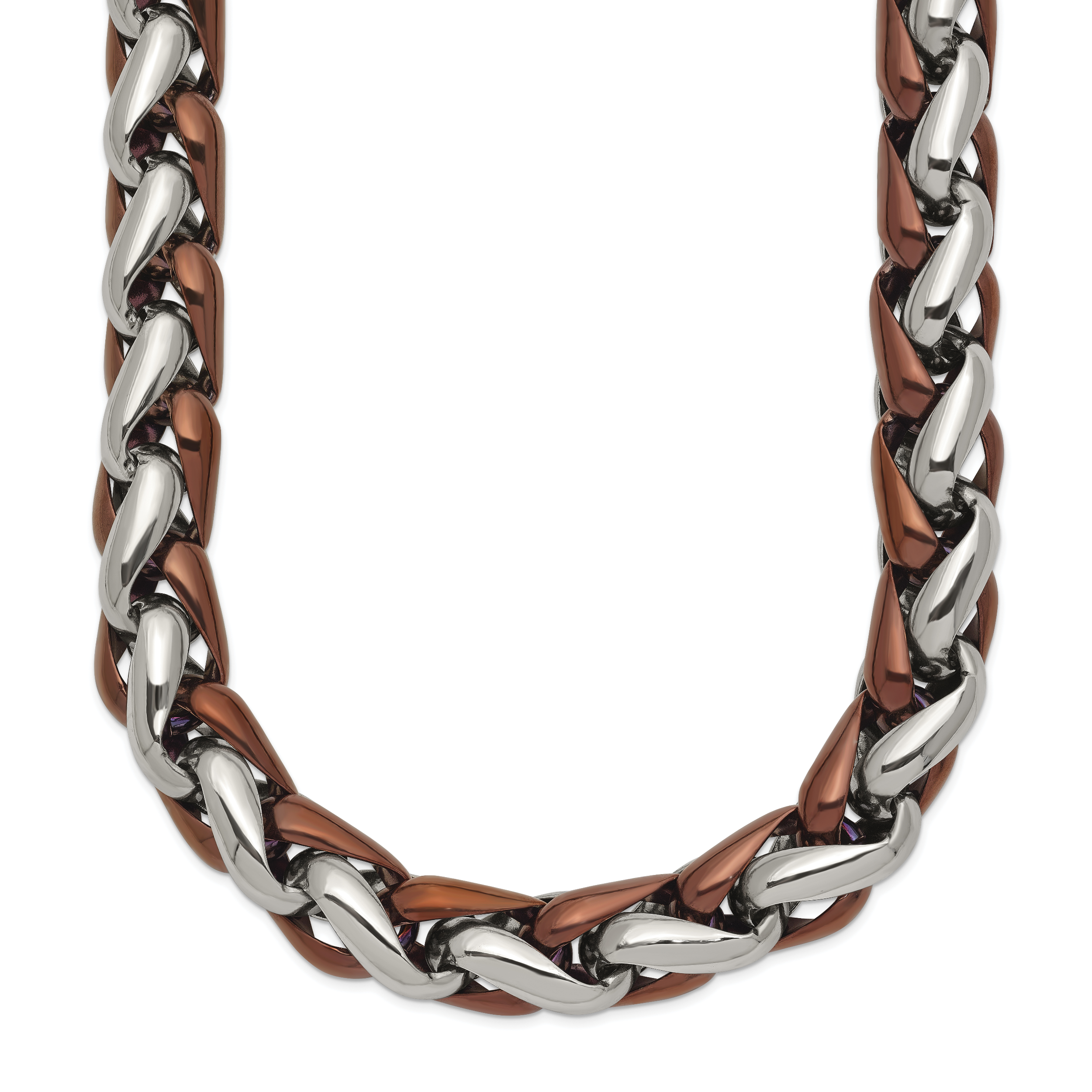 Chisel Stainless Steel Polished Brown IP-plated 24 inch Necklace Main image