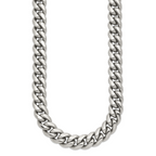 Chisel Stainless Steel Polished 24 inch Curb Chain Necklace