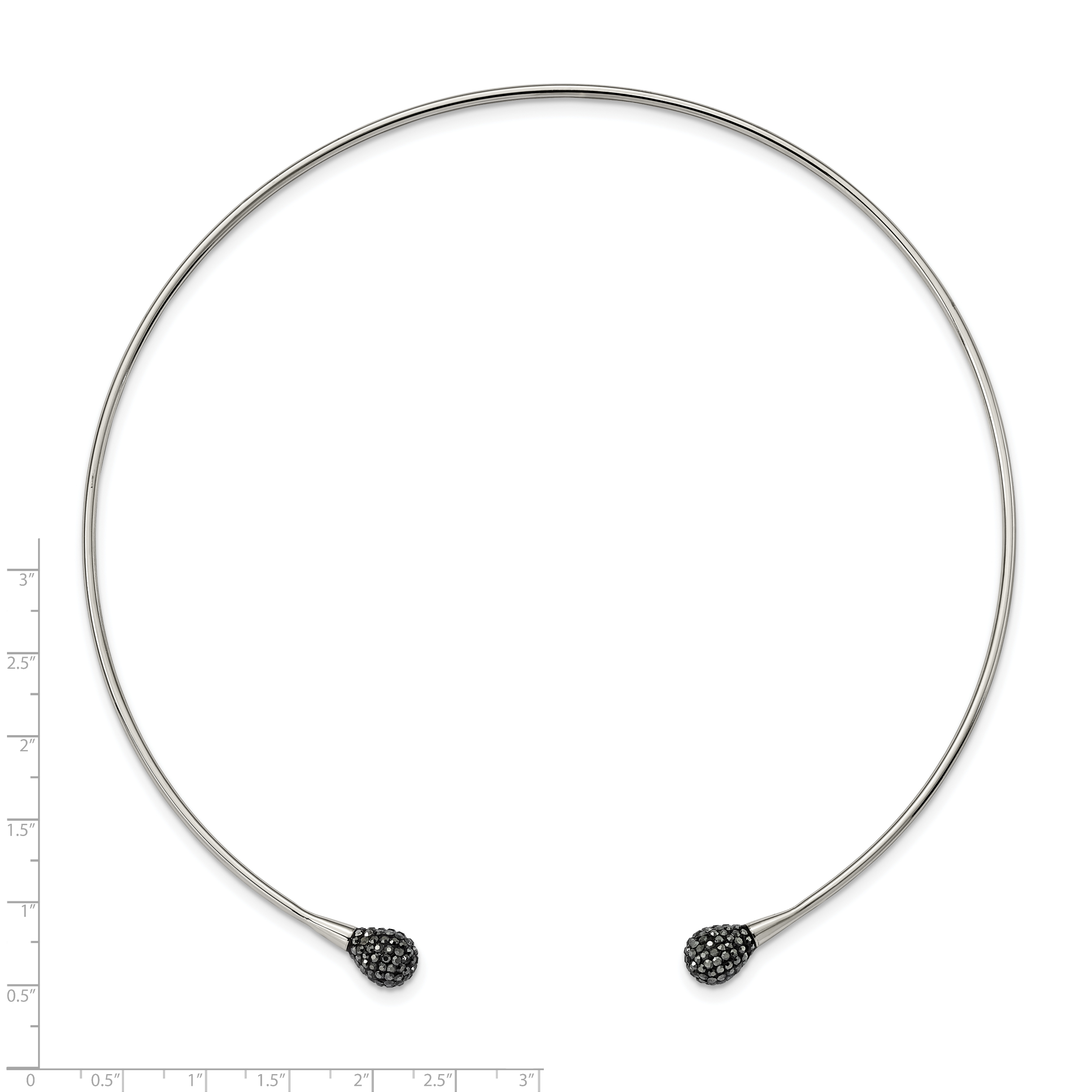 Stainless Steel Polished with Hematite Flexible Neck Wire Secondary image