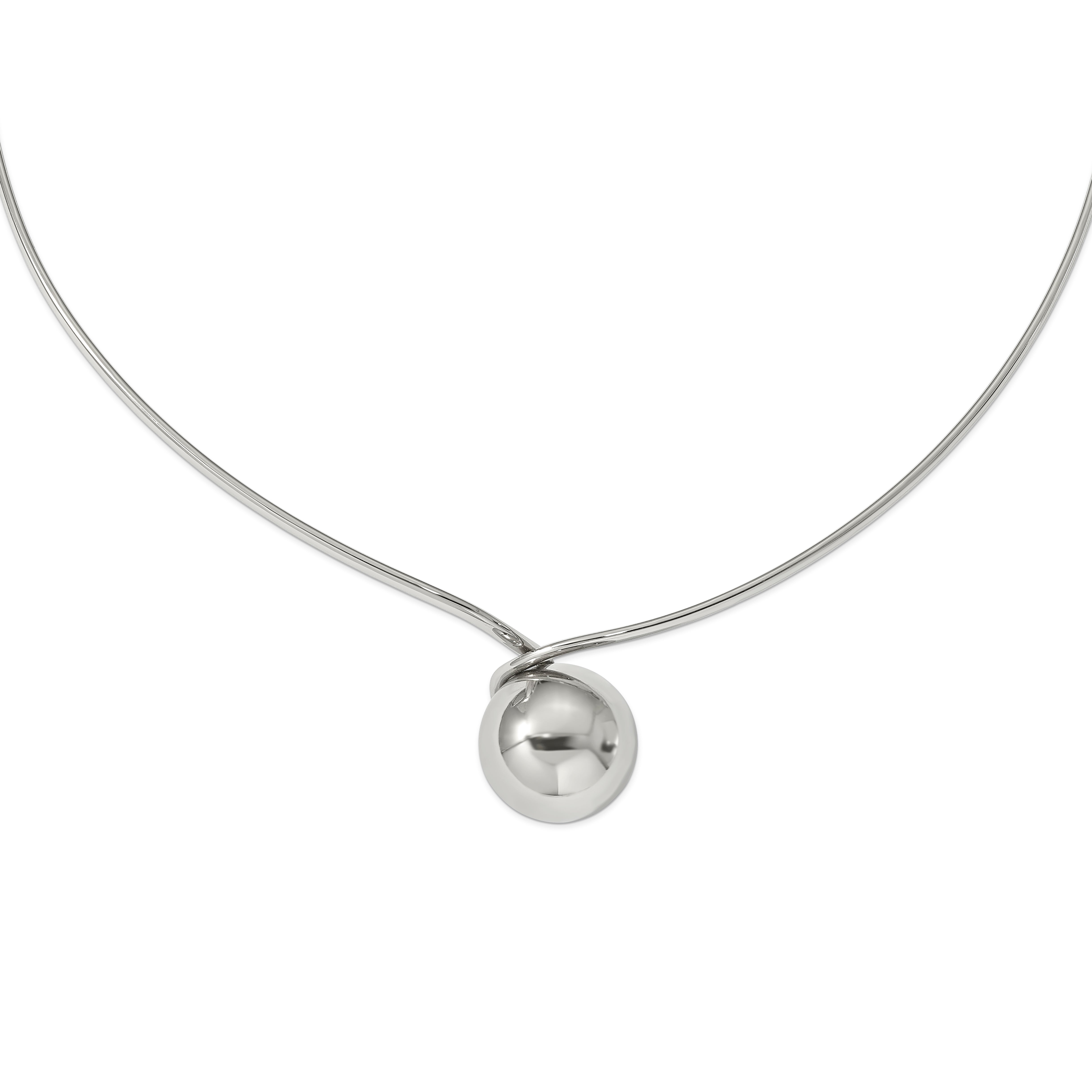 Stainless Steel Polished Neck Wire Main image