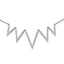 Stainless Steel Polished w/Preciosa Crystal V shape w/1.25in ext Necklace