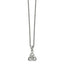 Chisel Stainless Steel Polished with Preciosa Crystal Trinity Knot Pendant on a 16 inch Cable Chain with a 1 inch Extension Necklace