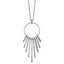 Chisel Stainless Steel Polished Circle with Bars Pendant on a 20 inch Cable Chain Necklace